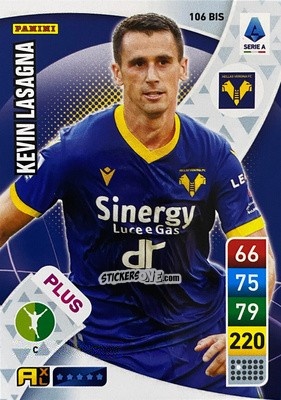 Sticker Kevin Lasagna - Calciatori 2022-2023. Adrenalyn XL n. 106BIS - Panini