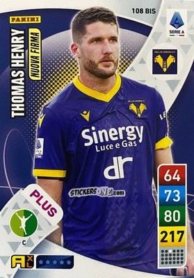 Sticker Thomas Henry - Calciatori 2022-2023. Adrenalyn XL n. 108BIS - Panini