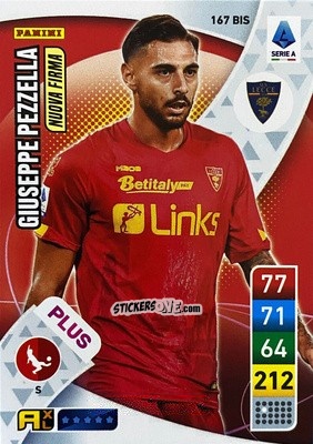 Cromo Giuseppe Pezzella - Calciatori 2022-2023. Adrenalyn XL n. 167BIS - Panini