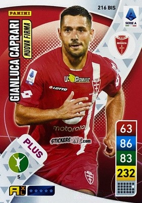 Sticker Gianluca Caprari - Calciatori 2022-2023. Adrenalyn XL n. 216BIS - Panini