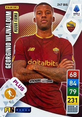 Figurina Georginio Wijnaldum - Calciatori 2022-2023. Adrenalyn XL n. 247BIS - Panini