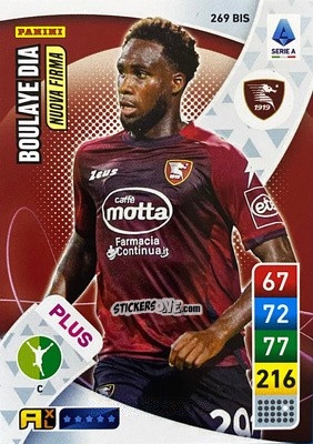 Cromo Boulaye Dia - Calciatori 2022-2023. Adrenalyn XL n. 269BIS - Panini