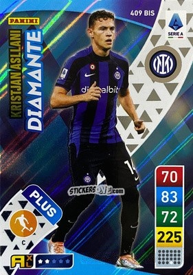 Sticker Kristjan Asllani - Calciatori 2022-2023. Adrenalyn XL n. 409BIS - Panini