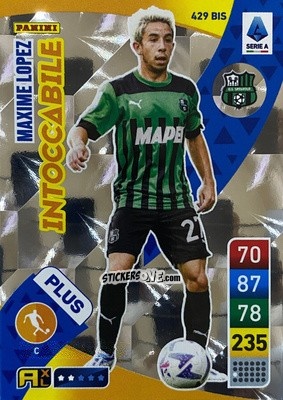 Figurina Maxime Lopez - Calciatori 2022-2023. Adrenalyn XL n. 429BIS - Panini