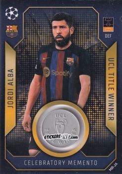 Cromo Jordi Alba - UEFA Champions League & Europa League 2022-2023. Match Attax n. MR-JA - Topps