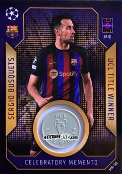 Sticker Sergio Busquets - UEFA Champions League & Europa League 2022-2023. Match Attax n. MR-SB - Topps