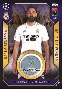 Figurina Karim Benzema - UEFA Champions League & Europa League 2022-2023. Match Attax n. MR-KB - Topps