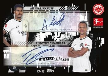 Sticker Ansgar Knauff / Timothy Chandler - German Fussball Bundesliga 2022-2023. Match Attax n. CA-KC - Topps