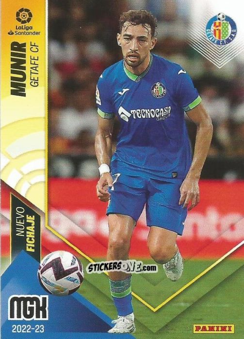 Figurina Munir - Liga 2022-2023. Megacracks n. 480 - Panini