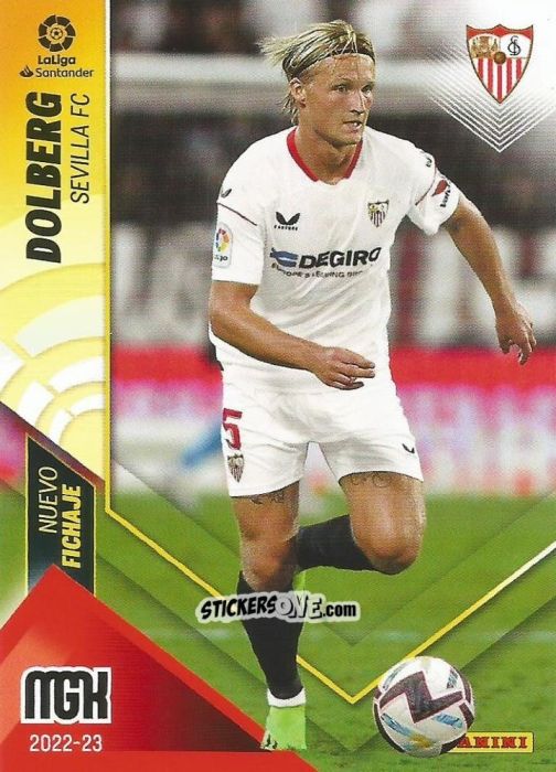 Figurina Dolberg - Liga 2022-2023. Megacracks n. 483 - Panini