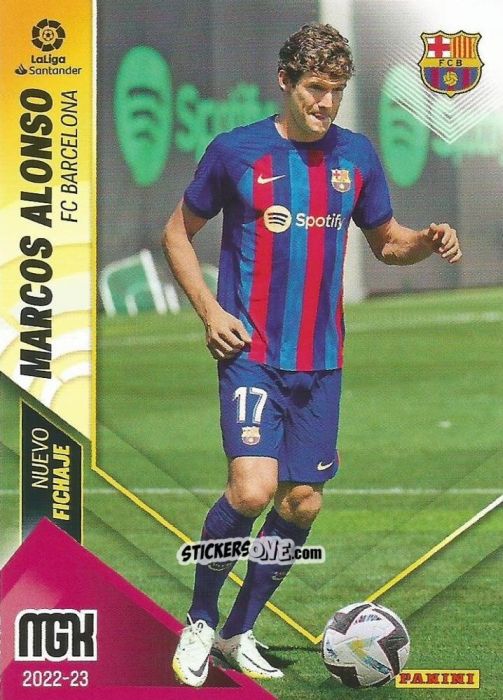 Sticker Marcos Alonso - Liga 2022-2023. Megacracks n. 486 - Panini