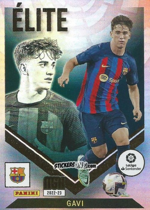 Sticker Gavi - Liga 2022-2023. Megacracks n. 496 - Panini