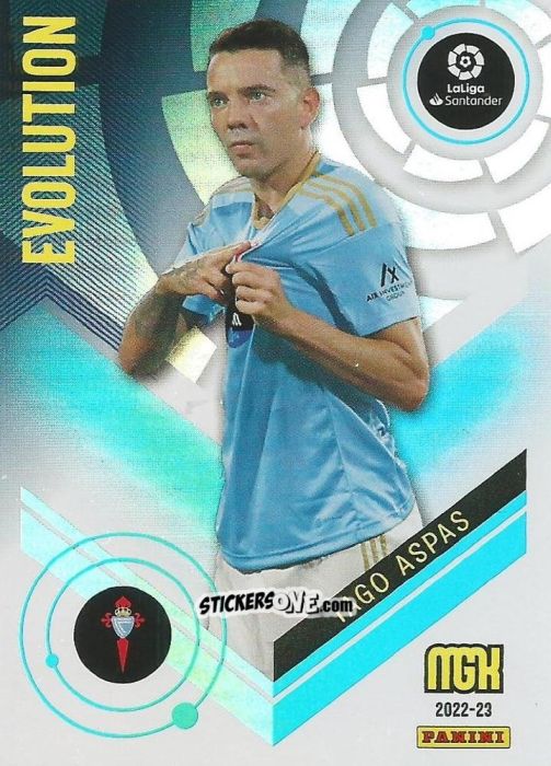 Figurina Iago Aspas - Liga 2022-2023. Megacracks n. 500 - Panini