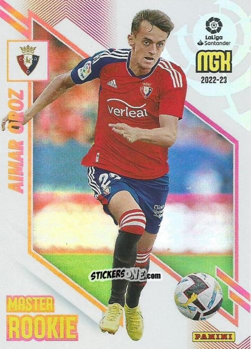 Sticker Aimar Oroz - Liga 2022-2023. Megacracks n. 502 - Panini