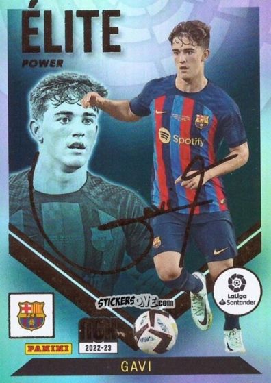 Sticker Gavi - Liga 2022-2023. Megacracks n. P496 - Panini