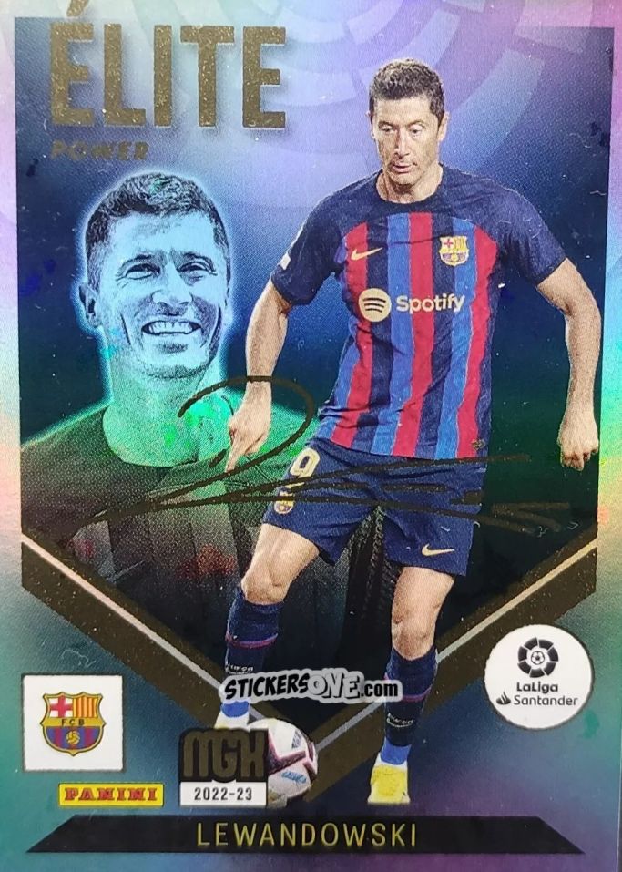 Sticker Lewandowski - Liga 2022-2023. Megacracks n. P497 - Panini