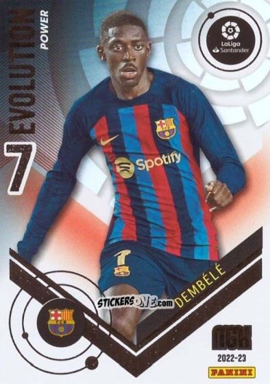 Figurina Dembélé - Liga 2022-2023. Megacracks n. P499 - Panini
