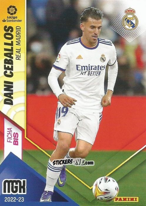 Figurina Dani Ceballos - Liga 2022-2023. Megacracks n. 216BIS - Panini