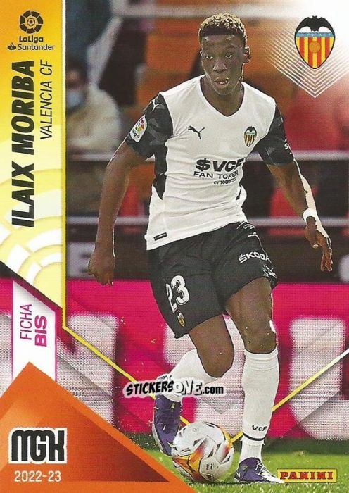 Cromo Ilaix Moriba - Liga 2022-2023. Megacracks n. 328BIS - Panini