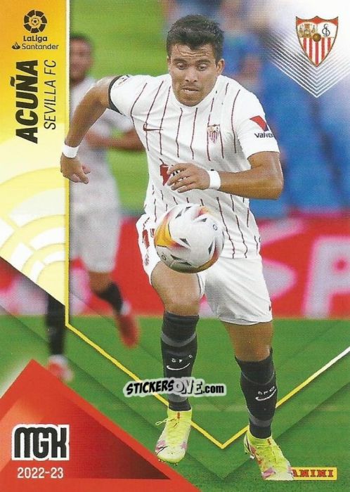 Sticker Acuña - Liga 2022-2023. Megacracks n. 305 - Panini