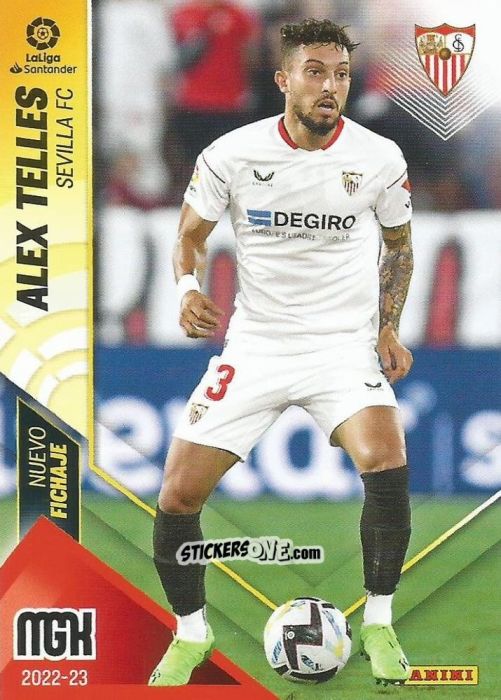 Cromo Álex Telles - Liga 2022-2023. Megacracks n. 456 - Panini