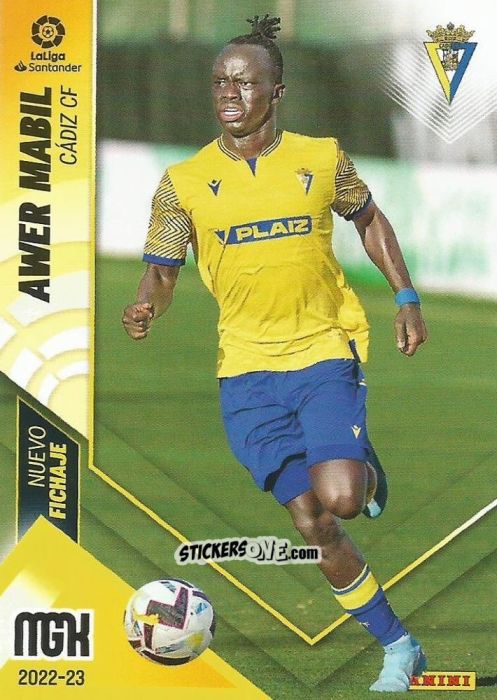 Sticker Awer Mabil - Liga 2022-2023. Megacracks n. 438 - Panini