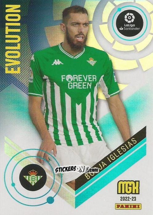 Cromo Borja Iglesias - Liga 2022-2023. Megacracks n. 374 - Panini