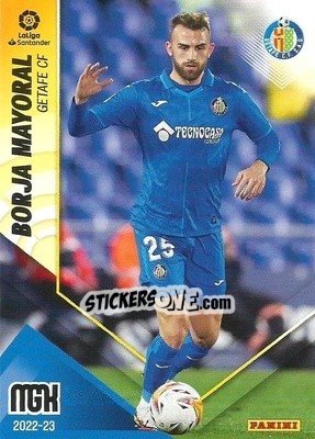 Figurina Borja Mayoral - Liga 2022-2023. Megacracks n. 187 - Panini