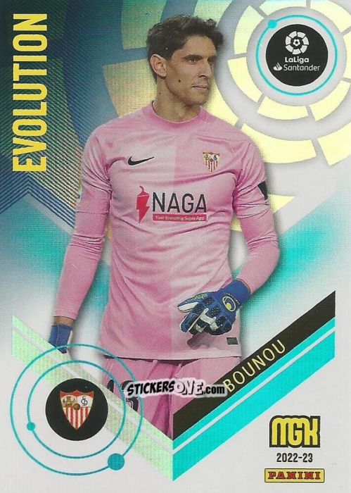 Figurina Bounou - Liga 2022-2023. Megacracks n. 375 - Panini