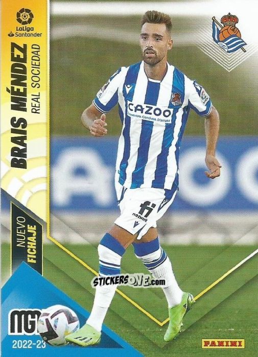 Figurina Brais Méndez - Liga 2022-2023. Megacracks n. 443 - Panini