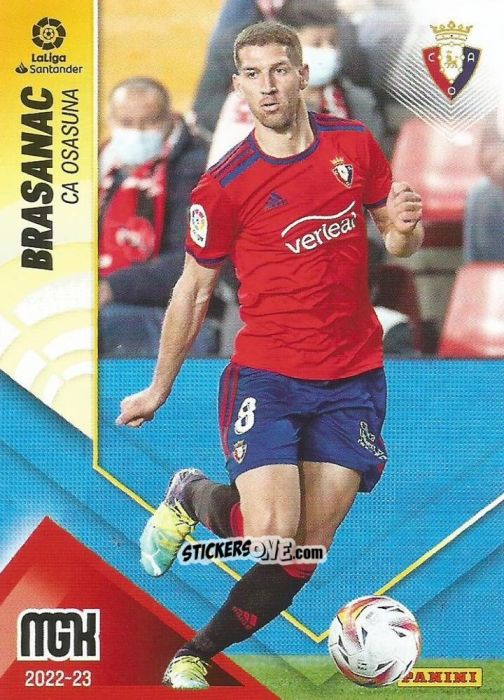 Figurina Brasanac - Liga 2022-2023. Megacracks n. 253 - Panini