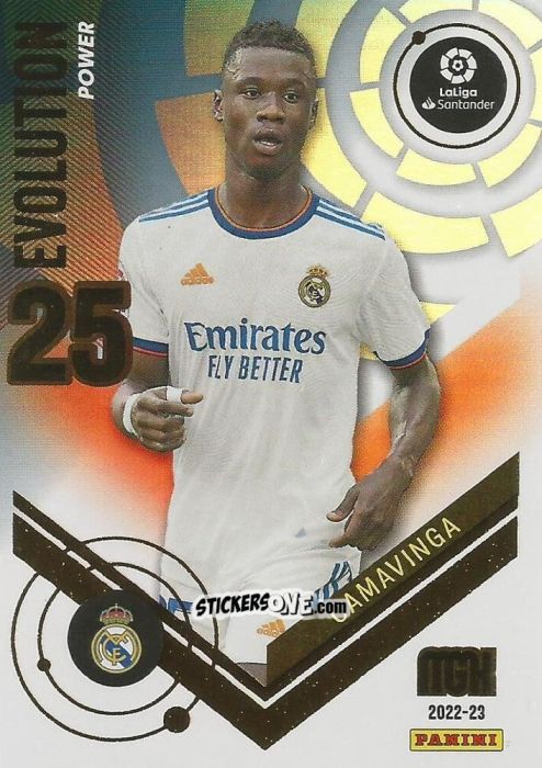 Sticker Camavinga - Liga 2022-2023. Megacracks n. P376 - Panini