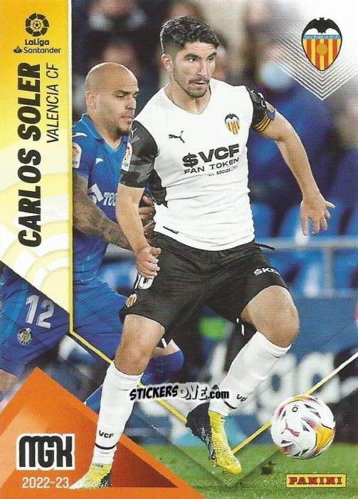 Figurina Carlos Soler - Liga 2022-2023. Megacracks n. 328 - Panini