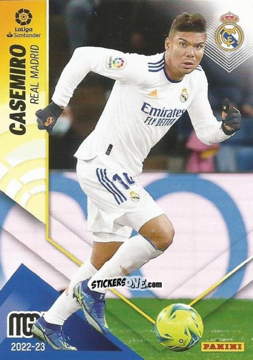 Figurina Casemiro - Liga 2022-2023. Megacracks n. 216 - Panini