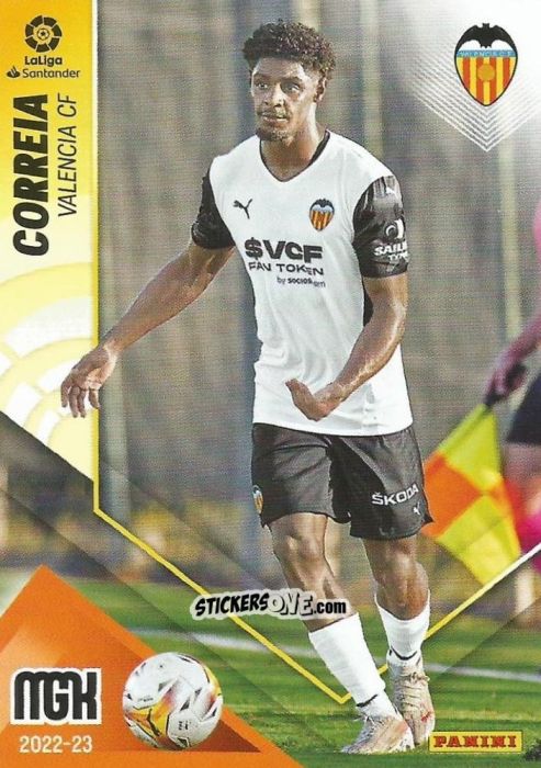 Figurina Correia - Liga 2022-2023. Megacracks n. 320 - Panini