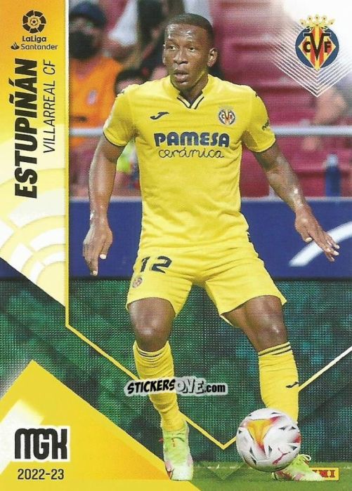 Cromo Estupiñan - Liga 2022-2023. Megacracks n. 359 - Panini