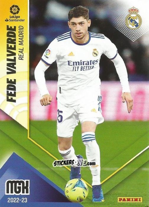 Sticker Fede Valverde - Liga 2022-2023. Megacracks n. 222 - Panini