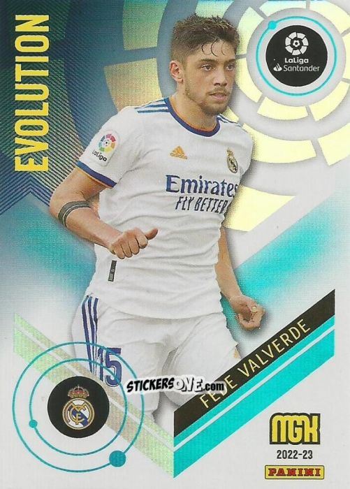 Sticker Fede Valverde - Liga 2022-2023. Megacracks n. 385 - Panini