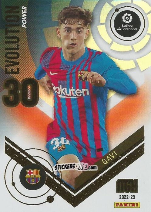 Sticker Gavi - Liga 2022-2023. Megacracks n. P386 - Panini