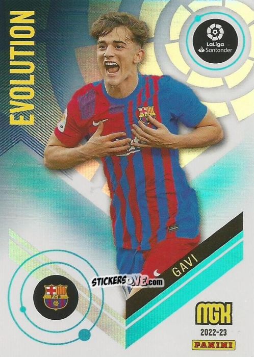 Sticker Gavi - Liga 2022-2023. Megacracks n. 386 - Panini