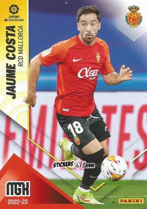 Figurina Jaume Costa - Liga 2022-2023. Megacracks n. 233 - Panini