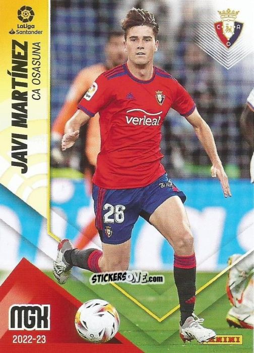 Cromo Javi Martínez - Liga 2022-2023. Megacracks n. 255 - Panini