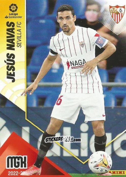 Cromo Jesús Navas - Liga 2022-2023. Megacracks n. 301 - Panini