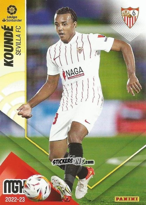 Sticker Koundé - Liga 2022-2023. Megacracks n. 303 - Panini