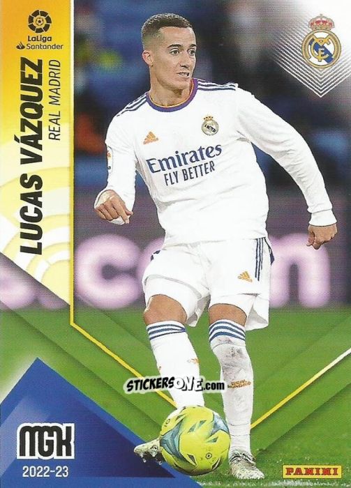 Cromo Lucas Vázquez - Liga 2022-2023. Megacracks n. 217 - Panini