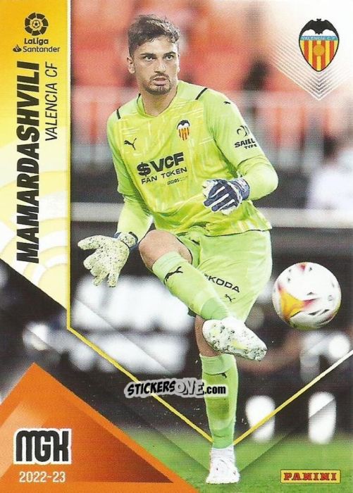 Cromo Mamardashvili - Liga 2022-2023. Megacracks n. 317 - Panini