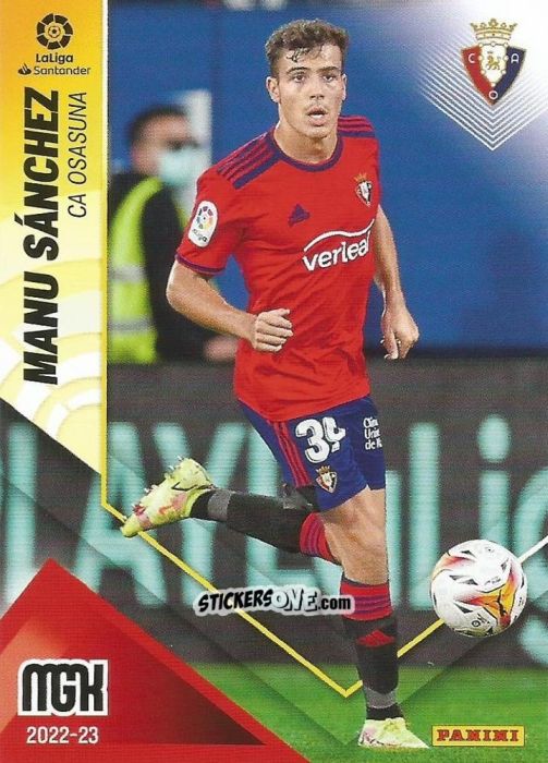 Sticker Manu Sánchez - Liga 2022-2023. Megacracks n. 252 - Panini