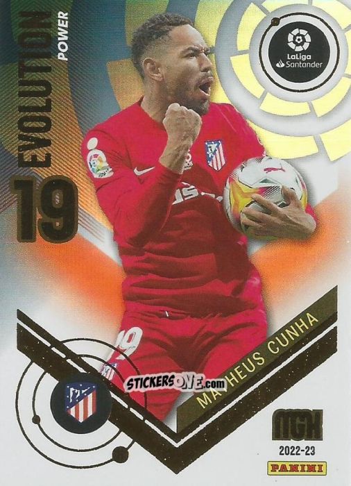 Figurina Matheus Cunha - Liga 2022-2023. Megacracks n. P394 - Panini
