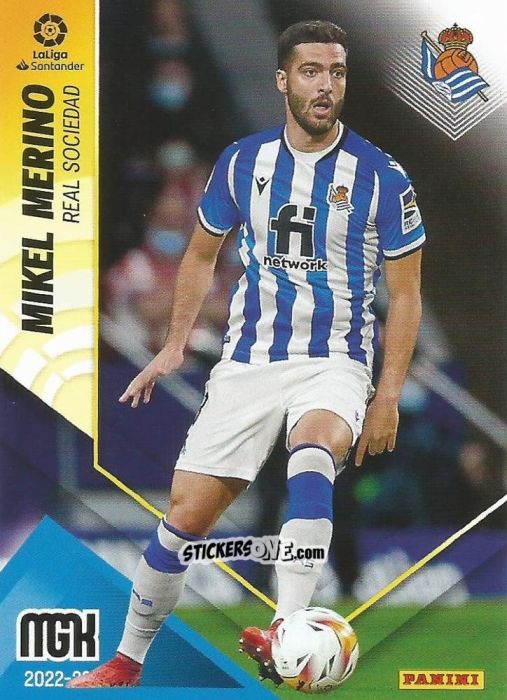 Sticker Mikel Merino - Liga 2022-2023. Megacracks n. 290 - Panini
