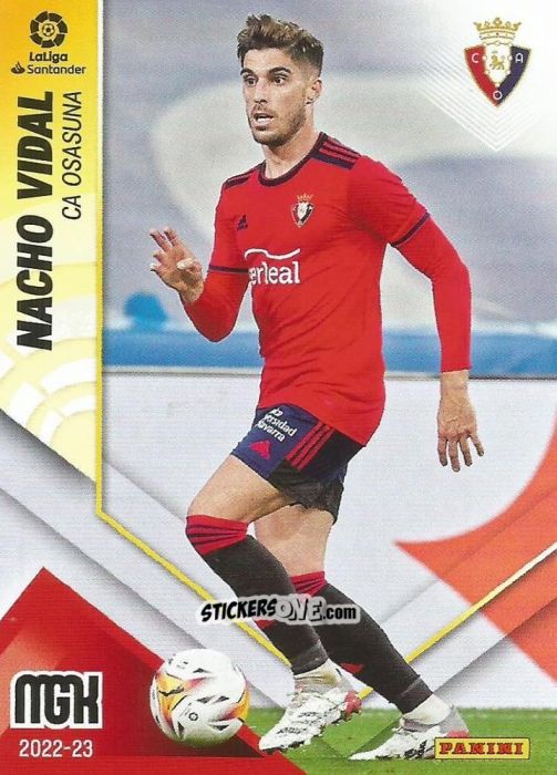 Figurina Nacho Vidal - Liga 2022-2023. Megacracks n. 247 - Panini
